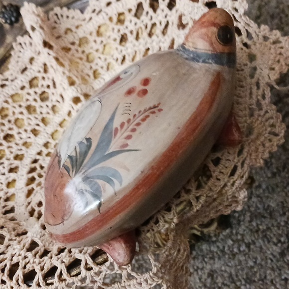 Vintage Mexican Tonala Pottery Turtle 🐢 - Picture 9 of 11